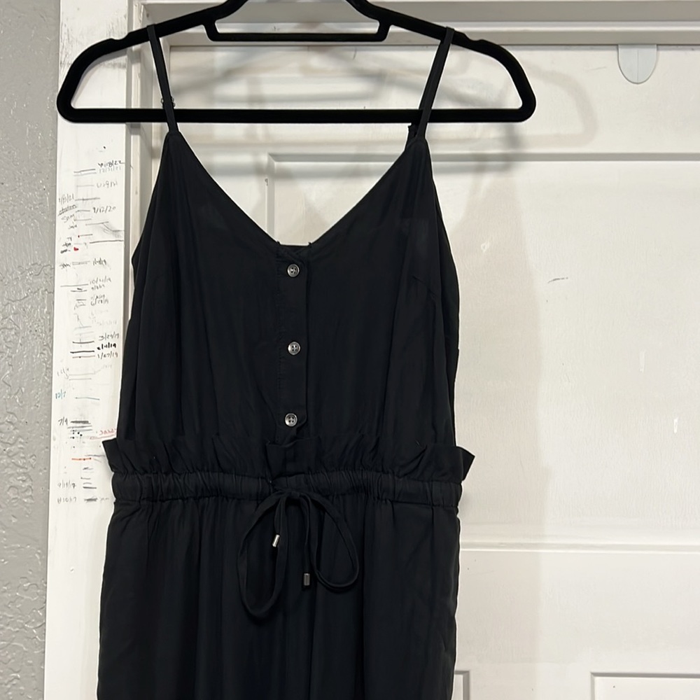 SPLENDID BLACK JUMPSUIT CINCH WAIST SIZE SMALL - Picture 3 of 16